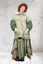 Sage Green Ruffle Parka Jacket Sage Green Ruffle Parka Jacket