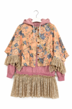 Pink Floral Patchwork Jacket Pink Floral Patchwork Jacket