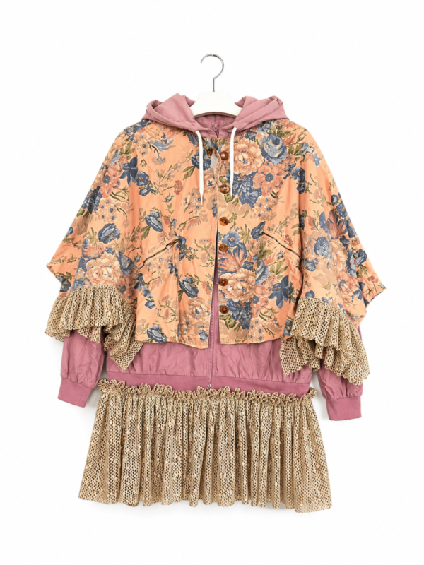 Pink Floral Patchwork Jacket Pink Floral Patchwork Jacket