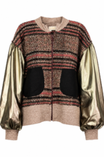 Gilded Tweed Balloon Jacket