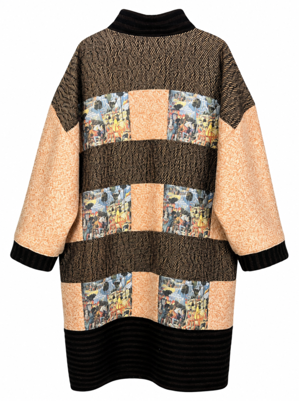 Gallery Patchwork Zip Coat Gallery Patchwork Zip Coat