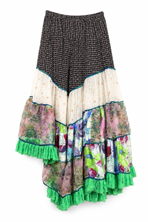 Emerald Garden Asymmetric Ruffle Skirt Emerald Garden Asymmetric Ruffle Skirt