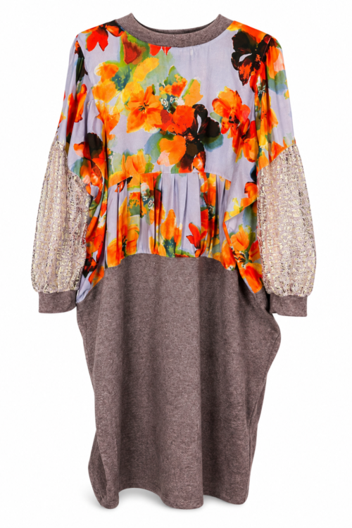 Painted Garden Cocoon Dress