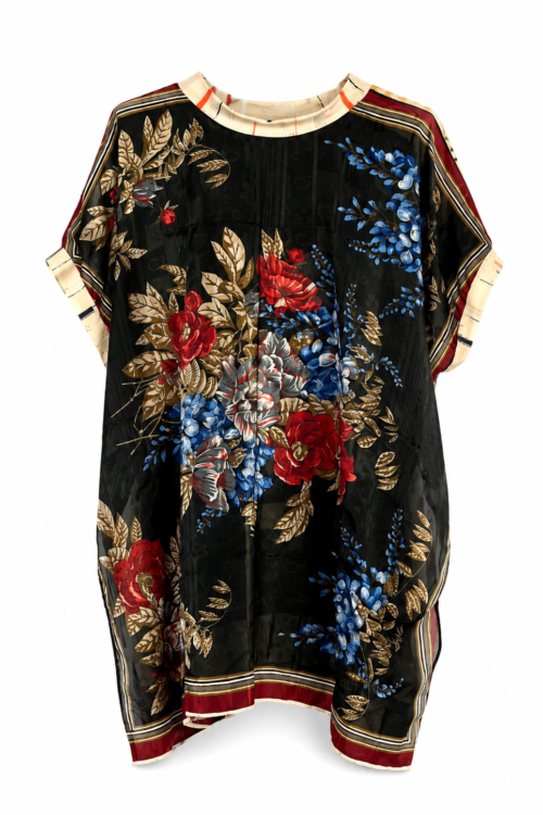 Vintage Scarf Cocoon Tunic