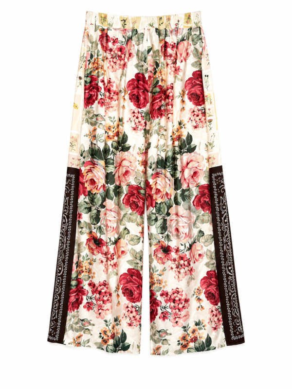 Botanical Bandana Wide Leg Pants