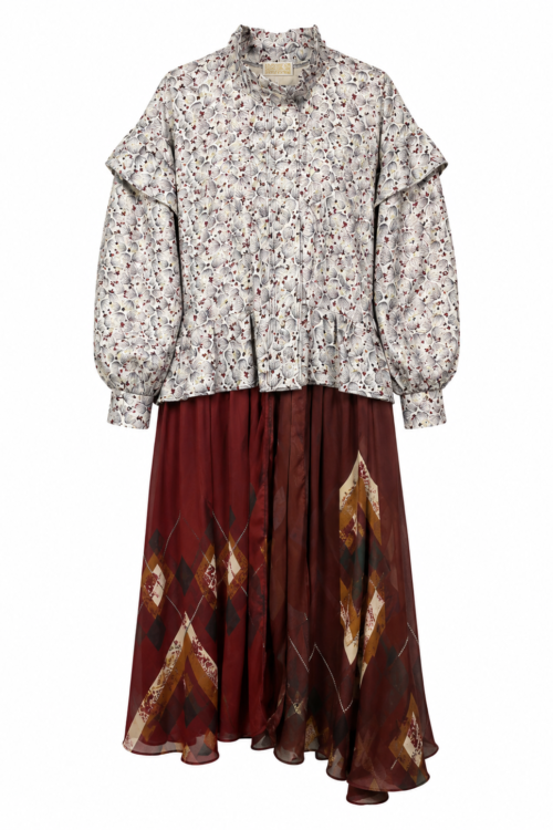 Botanical Ruffle Jacket