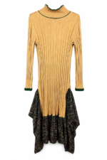 Golden Rib Tartan Dress