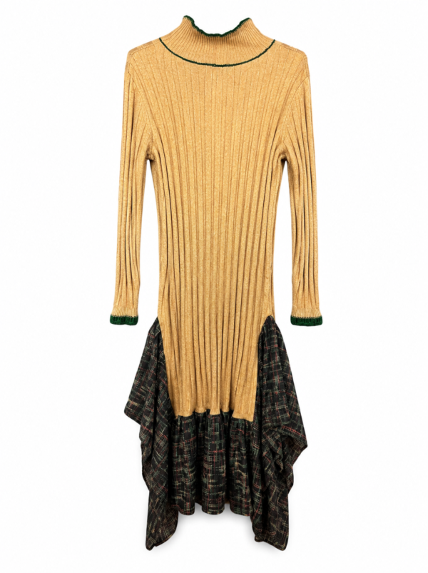 Golden Rib Tartan Dress
