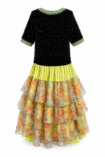 Midnight Lime Floral Ruffle Dress Midnight Lime Floral Ruffle Dress
