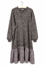 Textured Shadow Ruffle Dress
