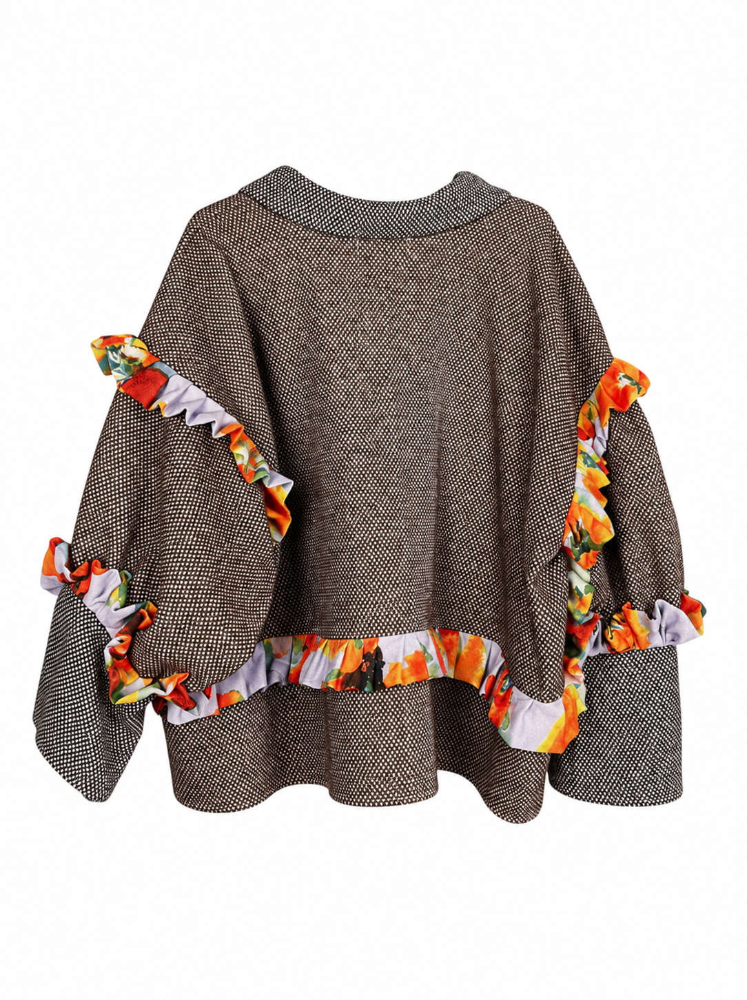 Painted Ruffle Pocket Jacket Painted Ruffle Pocket Jacket