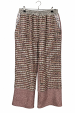Dusty Rose Tweed Wide Pants
