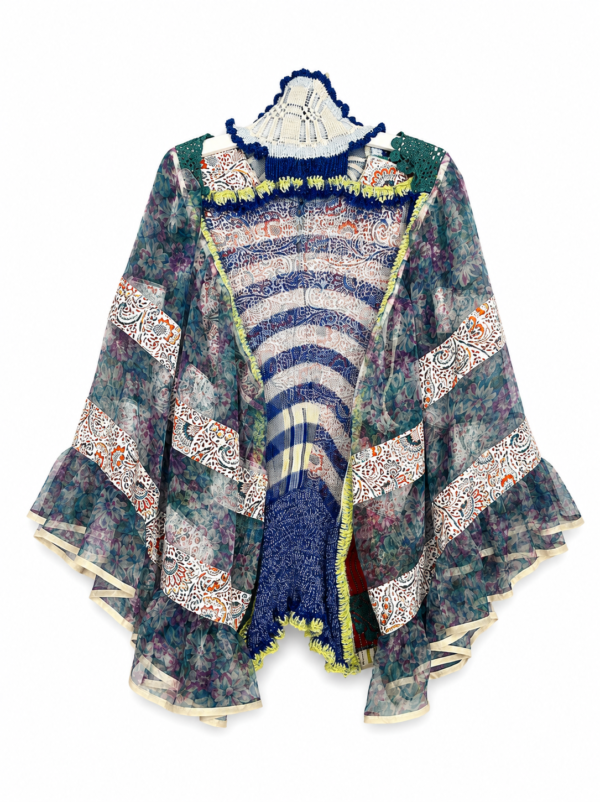 Knitted Lace Cape Jacket