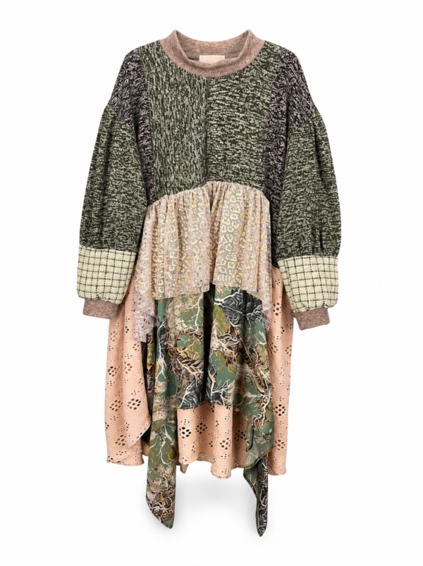 If I Was a Painting Layered Patchwork Dress
