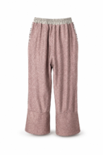 Dusty Rose Tweed Wide Pants