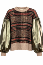 Gilded Tweed Balloon Jacket