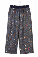 Midnight Golf Print Wide Pants