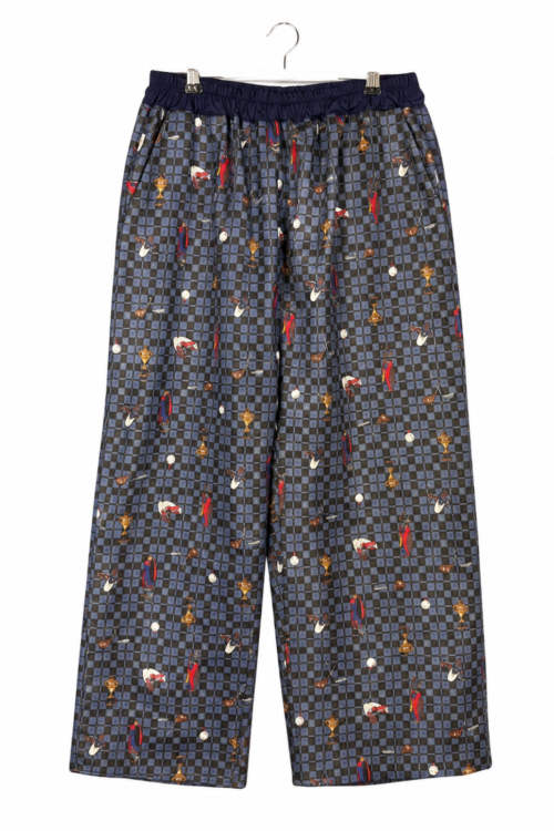 Midnight Golf Print Wide Pants
