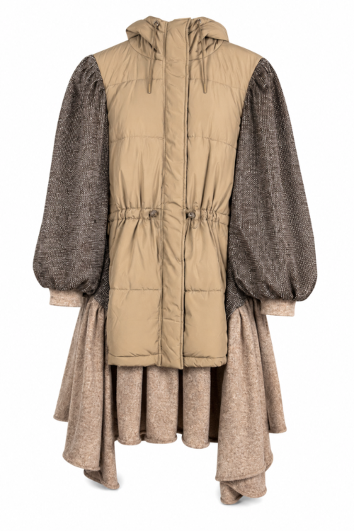 Padded Folklore Ruffle Coat