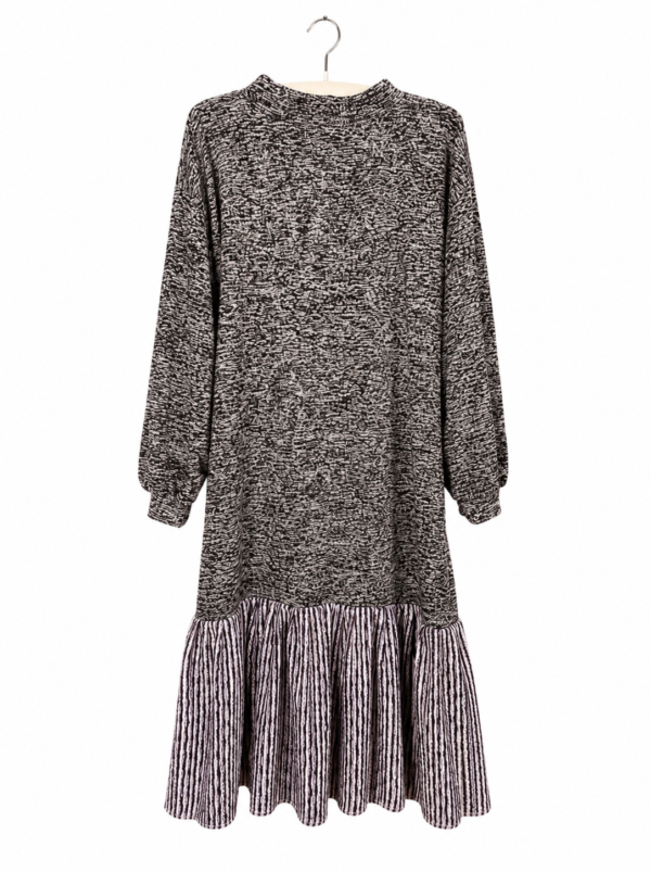 Textured Shadow Ruffle Dress